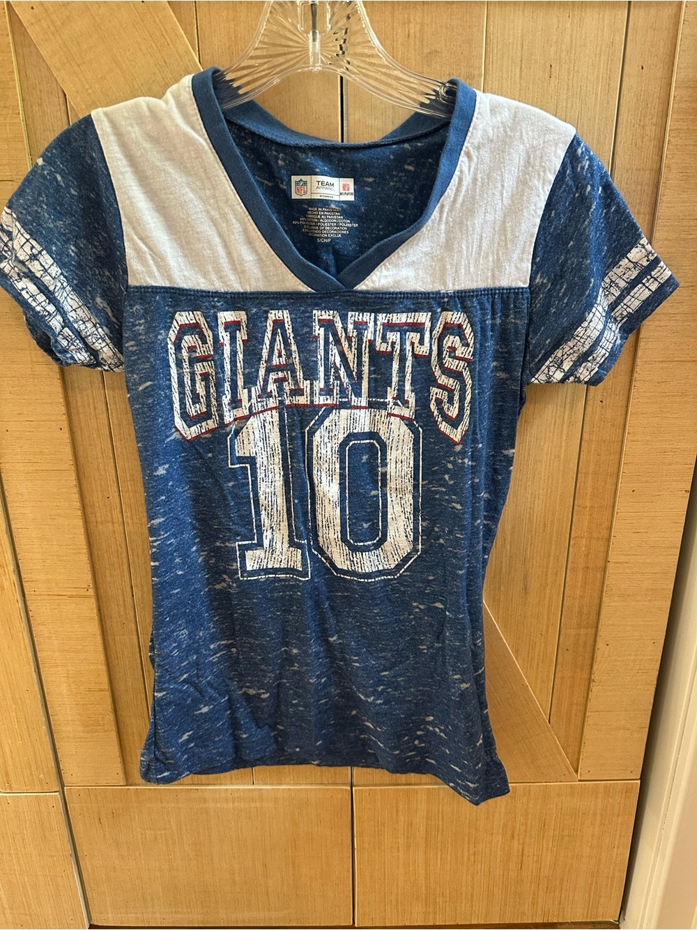 NFL New York Giants Women's Blue Number 10 Tee “Manning” on back S